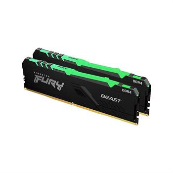 رم کامپیوتر کینگستون FURY Beast RGB فرکانس 3600 مگاهرتز با ظرفیت 32 گیگابایت دو کانال - 4