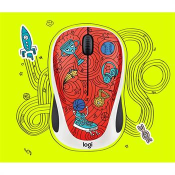 ماوس بیسیم لاجیتک سری Doodle مدل Champion Coral - 5