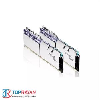رم کامپیوتر جی اسکیل دو کاناله مدل رویال سیلور ظرفیت 64 گیگابایت فرکانس 3200 - 3