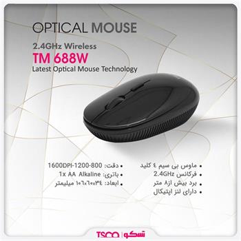 ماوس بی سیم تسکو مدل TM 688W - 4