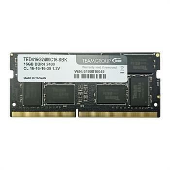 رم لپ تاپ DDR4 تیم گروپ 2400 مگاهرتز CL16 تیم گروپ مدل Elite ظرفیت 16 گیگابایت