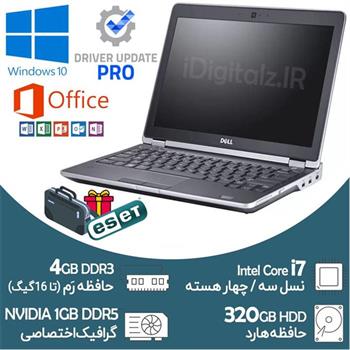 لپ تاپ گرافیکدار Core i7 نسل سه Dell رم 4 هارد 320 - 2