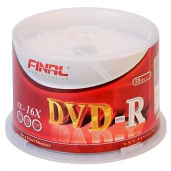 دی وی دی خام فینال مدل DVD-R بسته 50 عددی