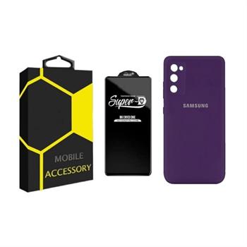 کاور silicone مناسب برای گوشی موبایل سامسونگ Galaxy S20 fe به همراه محافظ صفحه نمایش - 2