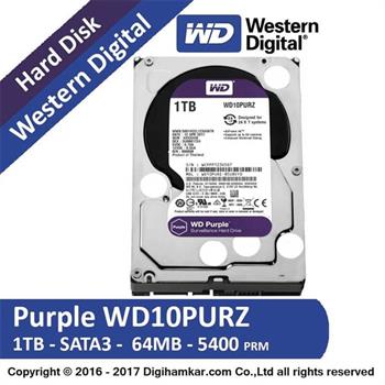هارددیسک اینترنال وسترن دیجیتال سری Purple مدل WD10PURZ ظرفیت 1 ترابایت - 8