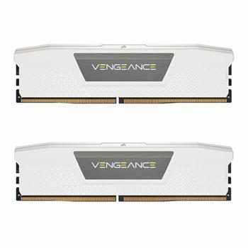 رم کورسیر دو کاناله سفید VENGEANCE White 64GB 32GBx2 5200MHz CL40 DDR5 - 2