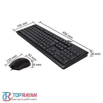 کیبورد و ماوس ای فورتک مدل KR-۹۲۷۶ - 5