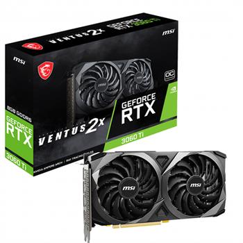 کارت گرافیک ام اس آی GeForce RTX 3060 Ti VENTUS 2X OC 8G LHR