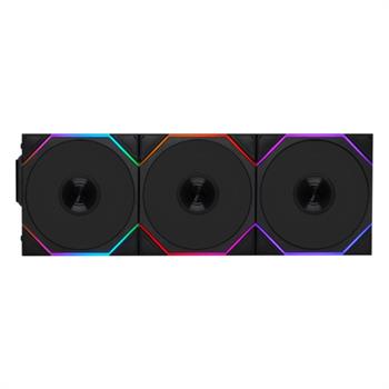 فن کیس لیان لی UNI FAN TL120 LCD Wireless Black بسته 3 عددی