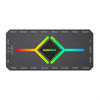 کنترل نورپردازی و سرعت فن گیم مکس V4.0 ARGB HUB PWM BK