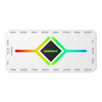 کنترل نورپردازی و سرعت فن گیم مکس V4.0 ARGB HUB PWM WH