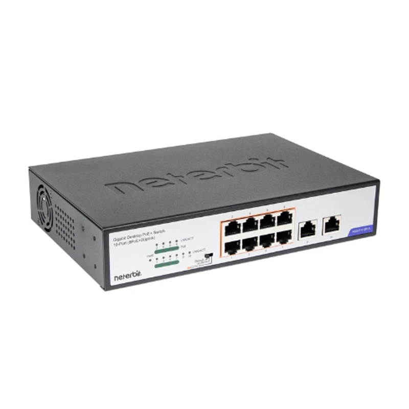 D-link DGS-F1010P-A 10-port 10/100/1000Base-T Unmanaged Long Range 250m PoE+ Surveillance Switch  - 2