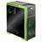 Green Z3 CRYSTAL GREEN TEMPERED GLASS Mid Tower Case - 5