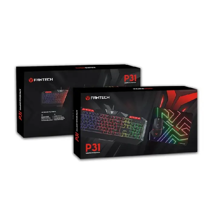 Fantech P31 Bundle Gaming Wired Set Keyboard , Mouse and MousePad - 9