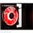 Green Z3 CRYSTAL RED TEMPERED GLASS Mid Tower Case - 3