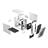 Fractal Design Torrent Nano - White TG Clear Tint Case - 8