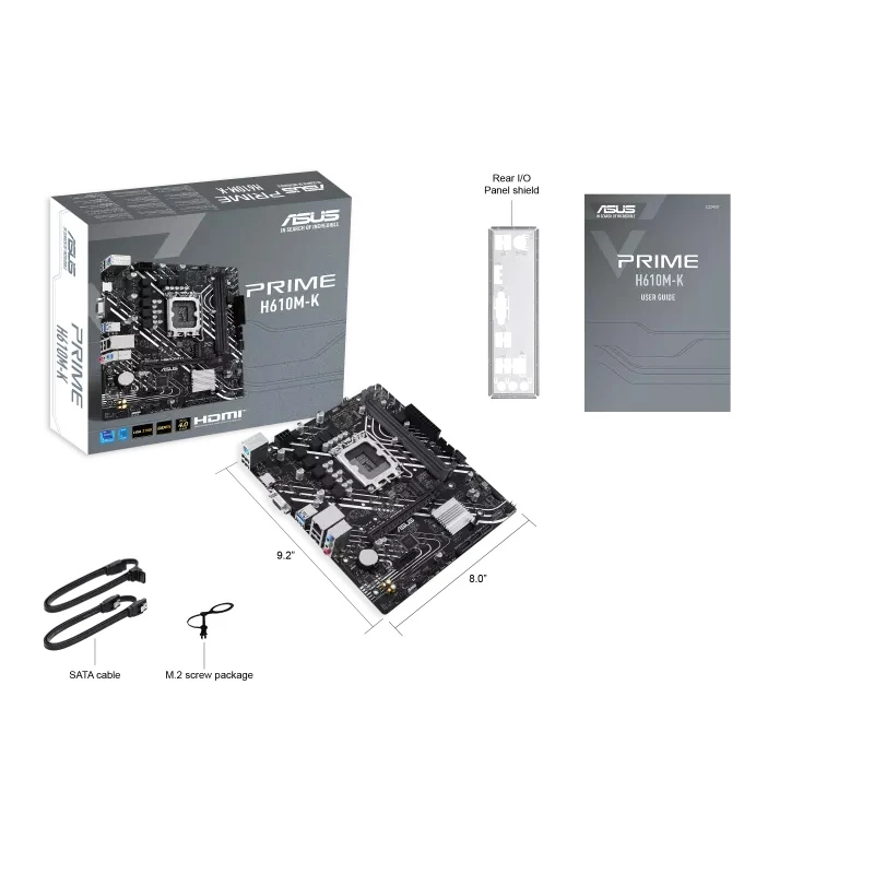 ASUS PRIME H610M-E D5 RGB LGA 1700 Micro-ATX Motherboard - 7