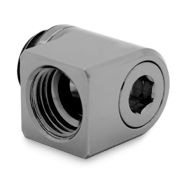 Ekwb EK-Quantum Torque Micro Rotary 90° Black Nickel Fitting - 4