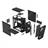 Fractal Design Torrent Compact - Black TG Dark Tint Case - 8