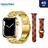 Haino Teko G8 Max Smart watch | With a leather strap and golden steel - 9