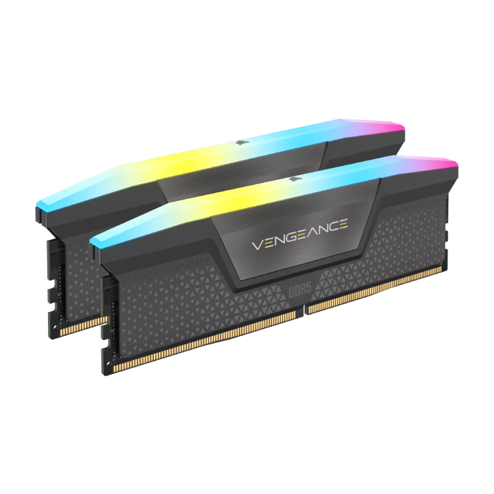 Corsair Vengeance RGB 32GB (2x16GB) DDR5 DRAM 6400MHz CL32 AMD EXPO & Intel XMP Memory - 4