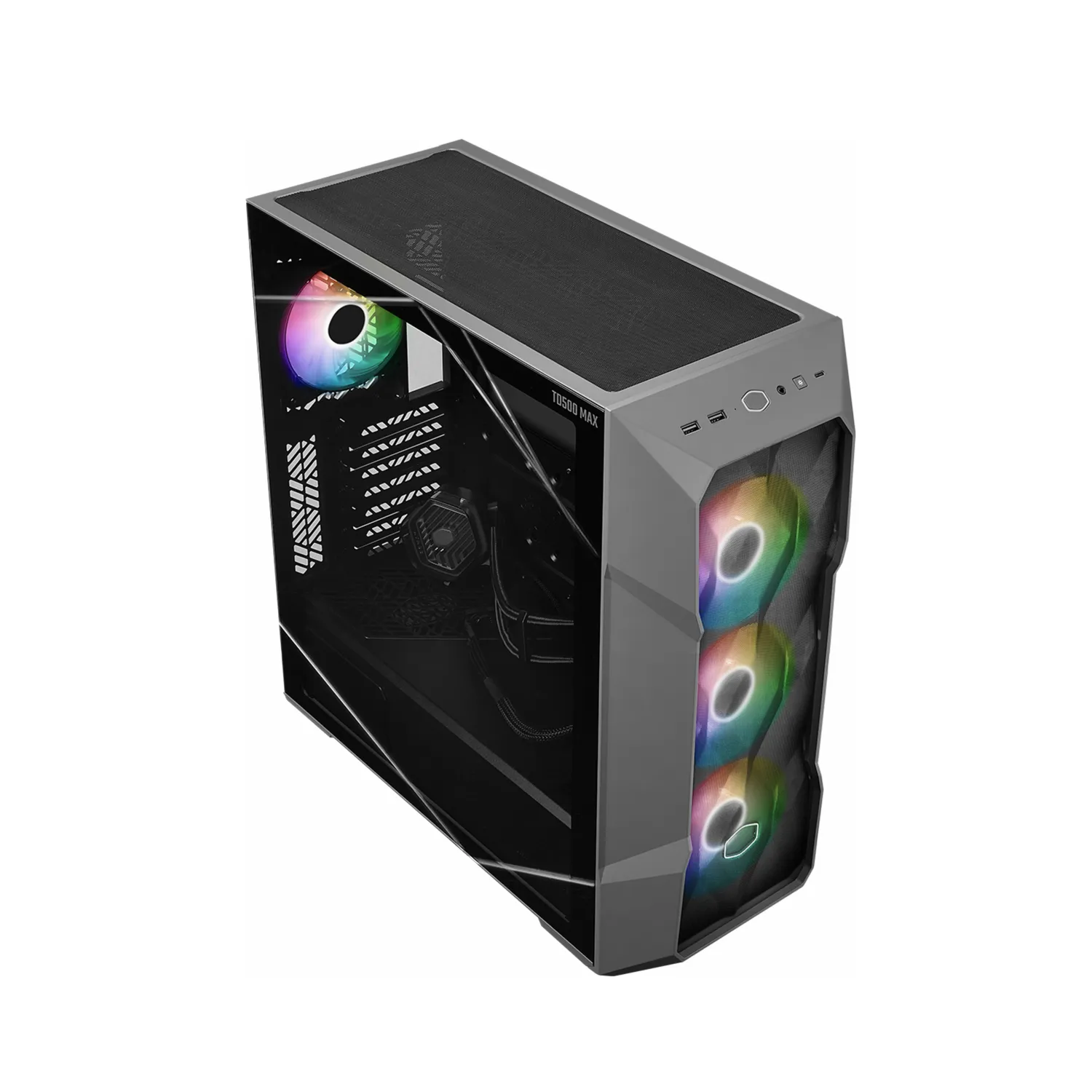 Cooler Master TD500 MAX Mid-Tower Black Gaming Case - 3