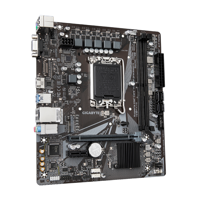 GigaByte H610M-H V2 (rev. 1.0) DDR5 mATX Motherboard - 3