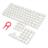 Redragon A130 White 104 Keys Standard Doubleshot PBT Pudding Keycaps - 7