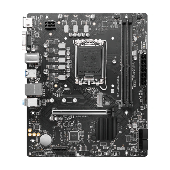 MSI PRO H610M-E DDR4 LGA 1700 Motherboard - 2