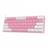 Redragon K617 FIZZ RGB Pink/White (Red Switch) Mechanical Gaming Keyboard - 3