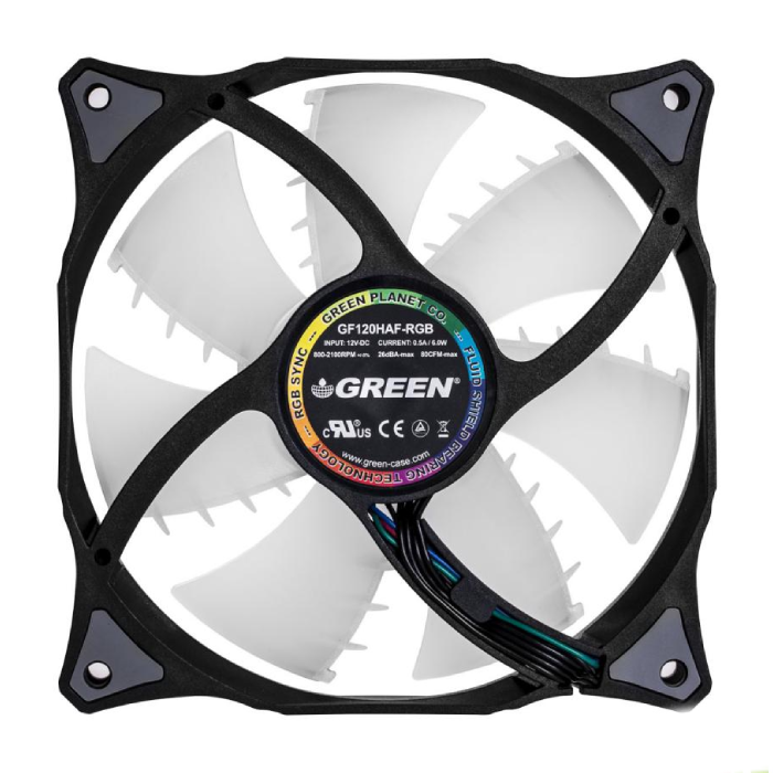Green GF120 RGB 120mm Case Fan - 3