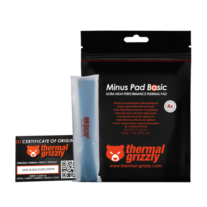 Grizzly Minus Pad Basic 120x20x1.0 mm 4 pcs Thermal Pad - 7