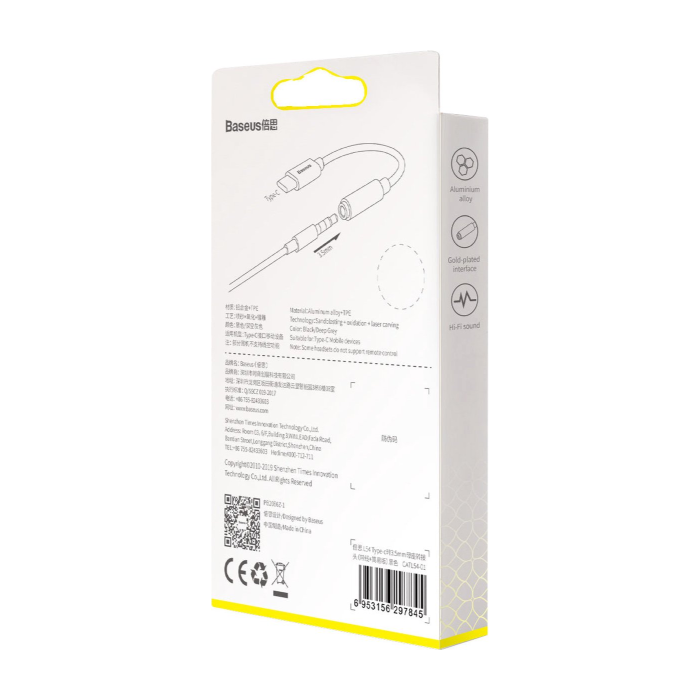 Baseus L54 Headphone Adapter Type-C to 3.5mm Female Adaptor  - 3