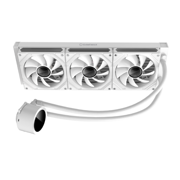 GameMax IceBurg 360 Digital White Liquid CPU Cooler - 4