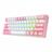Redragon K616 FIZZ Pro WHITE/PINK RGB Mechanical Gaming Keyboard - 2