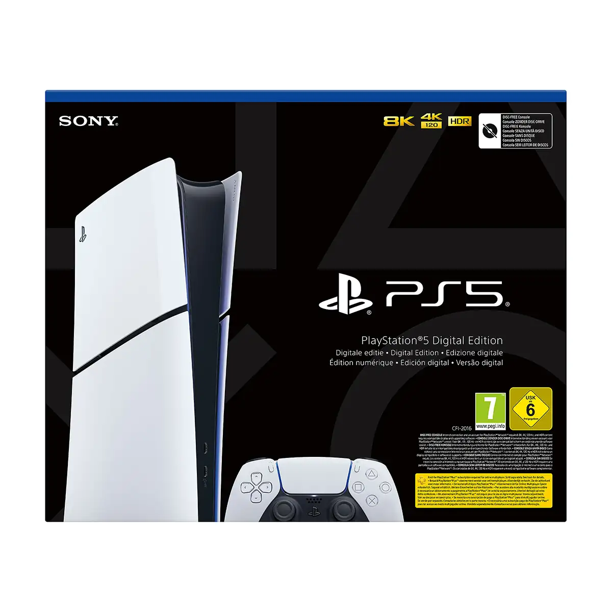 سونی  PlayStation 5 SLIM Digita CFI-2116 EU 1TB Game Console - 5