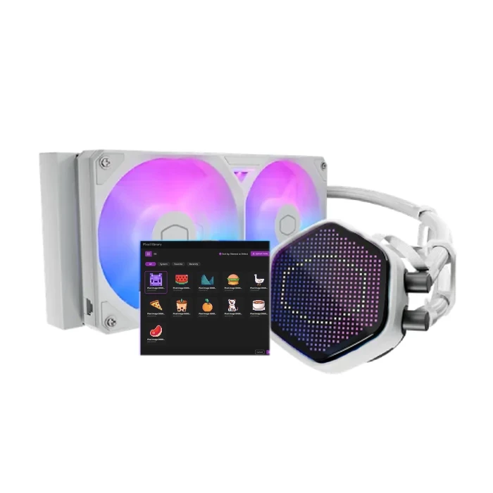 Cooler Master MASTERLIQUID 240mm ATMOS II White Liquid Cooler - 7