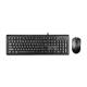 ای فورتک  KR9276 Wired Keyboard and Mouse With Persian Letters
