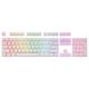 Redragon A130 White 104 Keys Standard Doubleshot PBT Pudding Keycaps