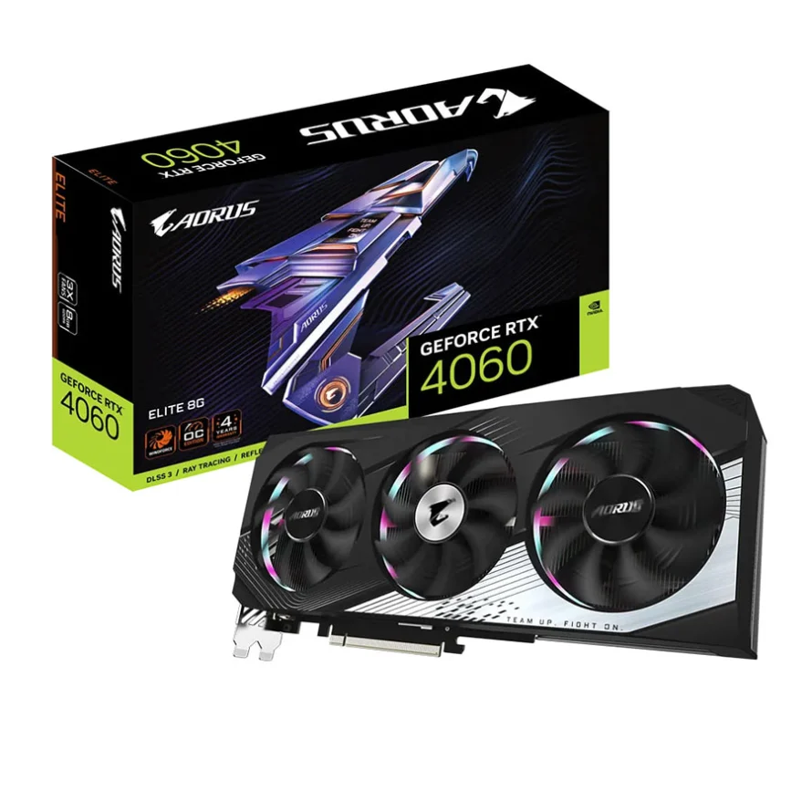 GigaByte Aorus GeForce RTX 4060 ELITE 8GB Graphics Card