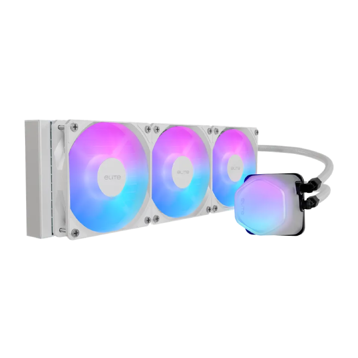 Cooler Master Elite Liquid 360mm ARGB White CPU Liquid Cooler