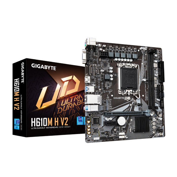 GigaByte H610M-H V2 (rev. 1.0) DDR5 mATX Motherboard