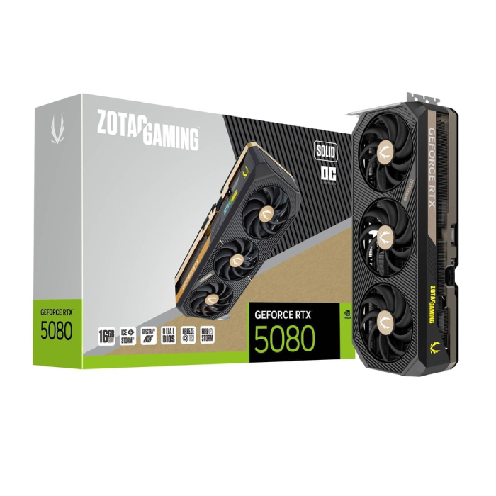 Zotac GAMING GeForce RTX 5080 SOLID OC 16GB  Graphics Card