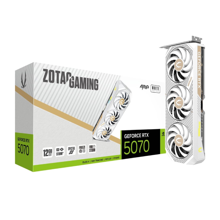 Zotac GAMING GeForce RTX 5070 AMP White Edition Graphic Card
