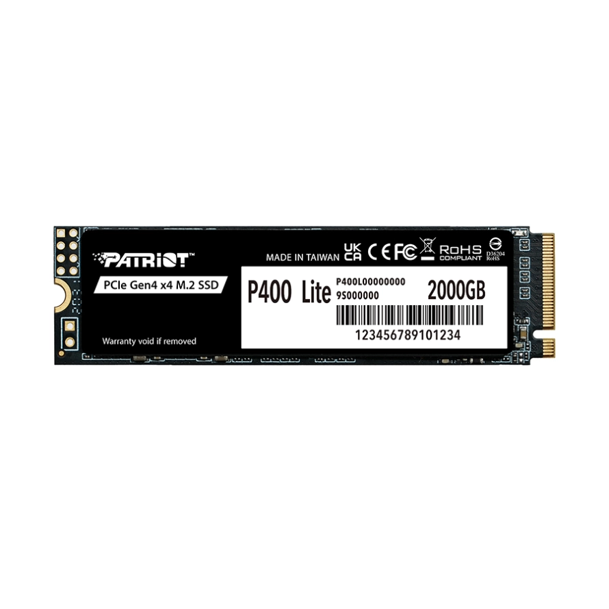 Patriot P400 Lite PCIe Gen4 x4 NVMe 2.0 2TB M.2 SSD