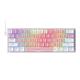 Redragon K617 FIZZ RGB Pink/White (Red Switch) Mechanical Gaming Keyboard