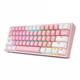 Redragon K616 FIZZ Pro PINK/WHITE RGB Mechanical Gaming Keyboard