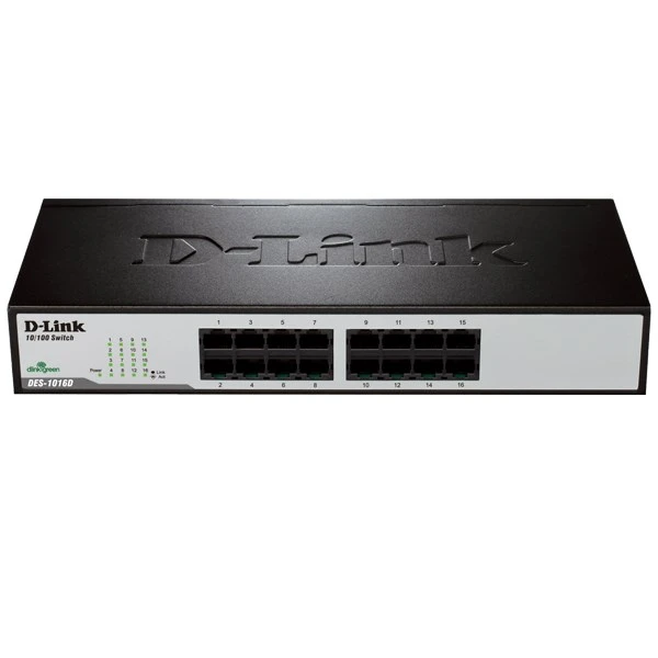D-link DES-1016D 16-Port Fast Ethernet Unmanaged Desktop Switch