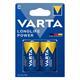 Varta Longlife Power C medium battery pack of 2