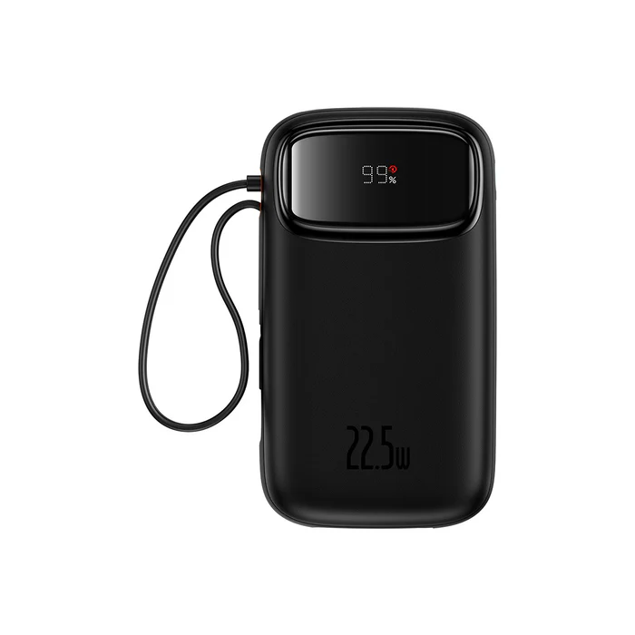 Baseus Qpow2 Dual Cable Digital Display Fast Charge 10000mAh 22.5W Power Bank